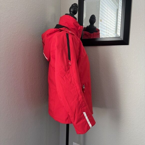 DESCENTE Mila Insulated Ski Snowboard Red Jacket Sz S/8 - Picture 5 of 16